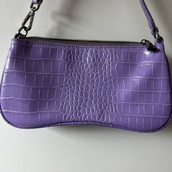JW PEI purple crocodile effect shoulder bag - Picture 2 of 3
